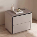 Load image into Gallery viewer, Modern Minimalist Bedside Table with Rounded Edges Two-Drawer Nightstand for Bedroom
