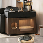 Load image into Gallery viewer, Modern Hidden Litter Box Cabinet Pet House End Table Storage Unit
