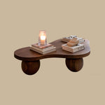 Load image into Gallery viewer, Modern Organic Wooden Coffee Table with Sculptural Legs Contemporary Wood Accent Table for Living Room
