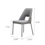 Load image into Gallery viewer, Ergonomic Hollow Back Microfiber Minimalist Kitchen Dining Side Chair 1 Piece
