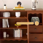 Load image into Gallery viewer, Walnut Sideboard with Rattan Arched Doors Ideal Storage Solution for Dining Room and Kitchen
