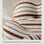 Load image into Gallery viewer, Modern Sculptural Striped Accent Chair Artistic Lounge Chair
