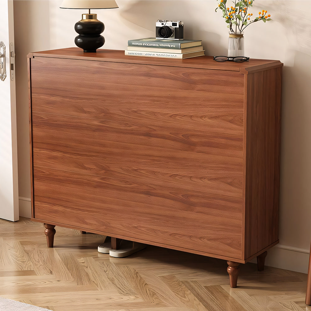 47.2'' Modern Wooden Shoe Cabinet Entryway Storage Cabinet with Textured Drawers & Doors