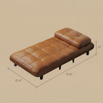 Load image into Gallery viewer, Modern Faux Leather Convertible Lounge Chair Sleeper Adjustable Accent Chair with Armrests Single Sofa Bed
