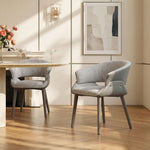 Load image into Gallery viewer, Modern Green Upholstered Dining Chair with Wraparound Back and Metal Legs 1 Piece
