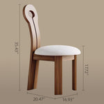 Load image into Gallery viewer, Modern Wood Dining Chair with Sculpted Backrest &amp; Soft Upholstered Seat
