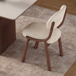 Load image into Gallery viewer, Set of 2 Modern Upholstered Dining Chair Solid Wood Frame Soft Boucle Seat Minimalist Comfort
