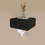 Load image into Gallery viewer, Modern Smart Nightstand with X-Base Acrylic Legs &amp; Motion Sensor LED Light
