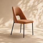 Load image into Gallery viewer, Ergonomic Hollow Back Microfiber Minimalist Kitchen Dining Side Chair 1 Piece
