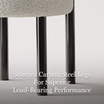 Load image into Gallery viewer, Modern Bouclé Dining Chair with Sculptural Open Backrest 1 Piece

