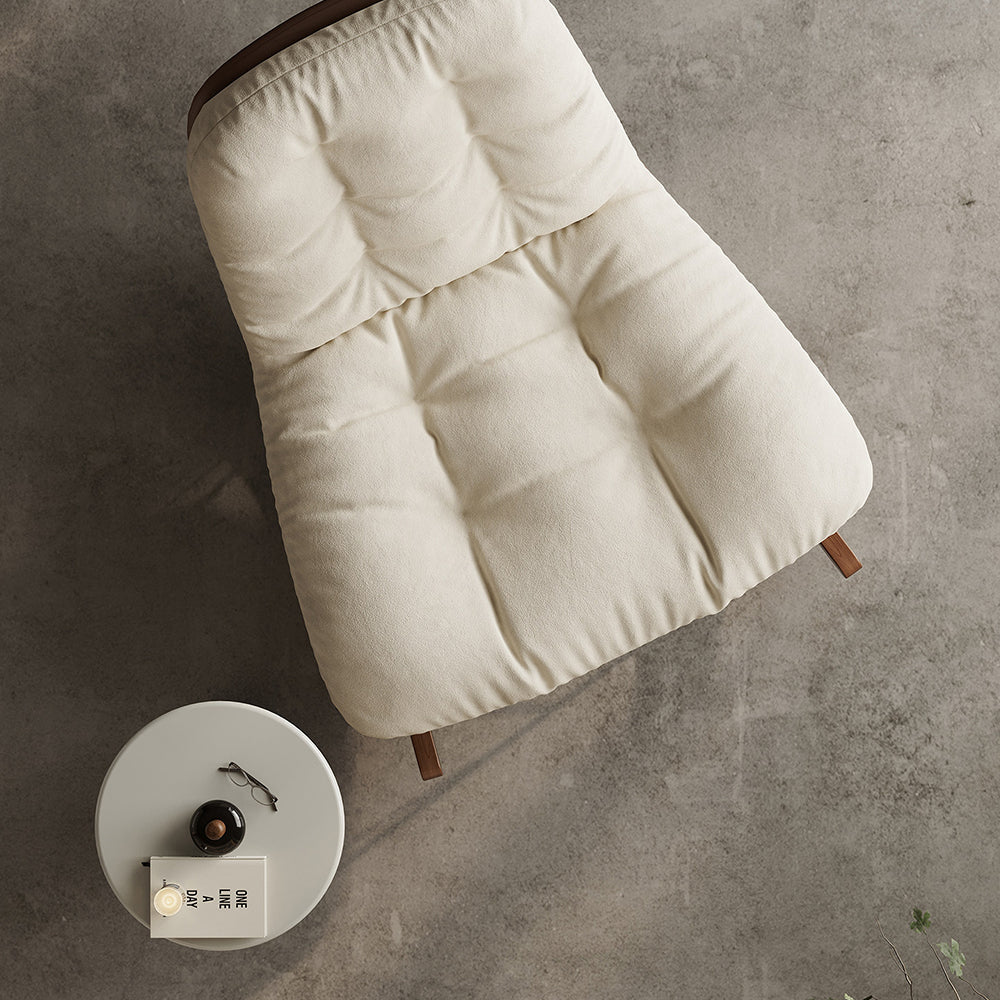 Modern Rocking Lounge Chair with Oversized Cushion Upholstered Accent Chair