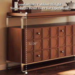 Load image into Gallery viewer, 59'' Retro-Inspired Luxury Sideboard with Geometric Front Panels
