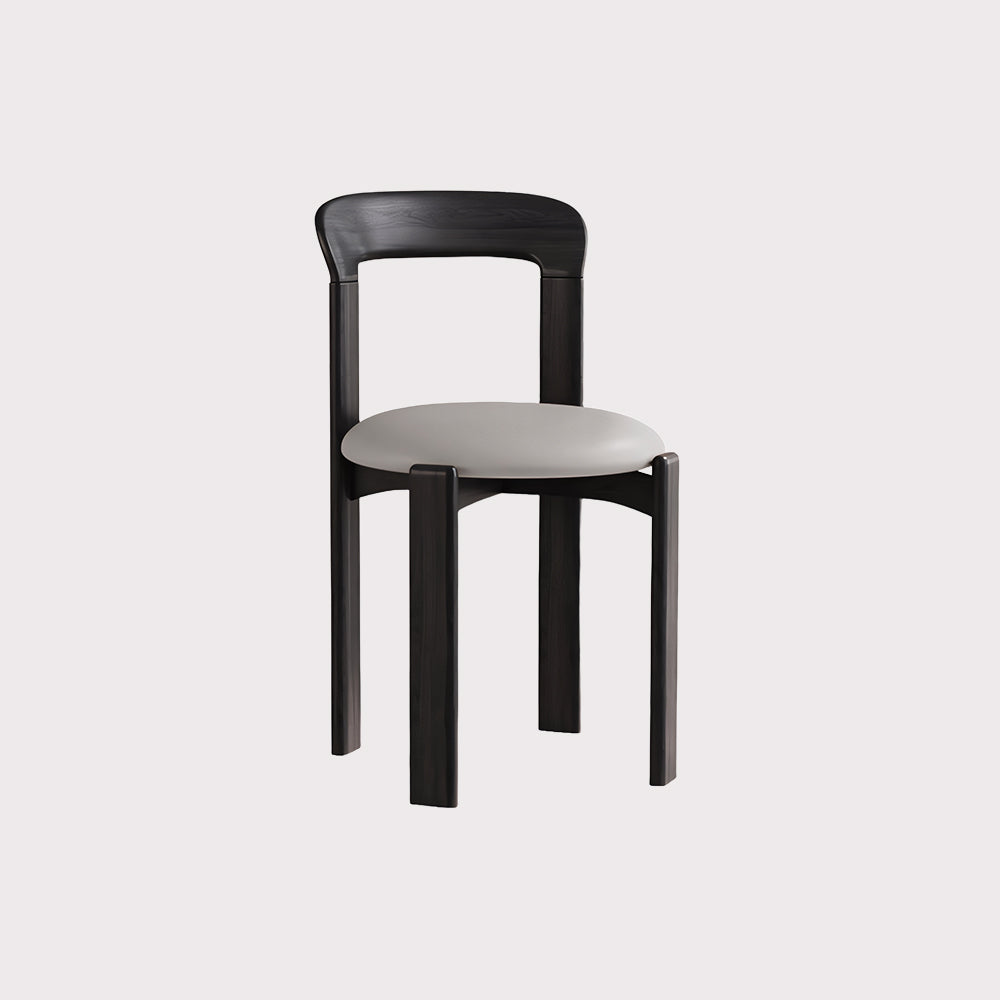 Set of 2 Modern Chic Solid Wood Frame Dinning Chair with Upholstered Cushion