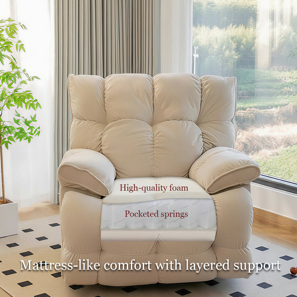 Electric Power Recliner Chair with Massage Heat Rocking Swivel & Vibration