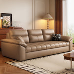 Load image into Gallery viewer, Three-seater convertible sofa bed in home interior setting
