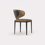 Load image into Gallery viewer, Modern Upholstered Dining Chair with Sculptural Curved Backrest 1 Piece
