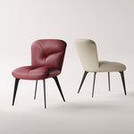 Load image into Gallery viewer, Modern Curved Leather Dining Chair 1-Piece Upholstered Accent Chair
