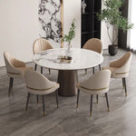 Load image into Gallery viewer, Set of 2 Modern Luxury Dining Chairs with Curved Backrest and Dual-Tone Upholstery
