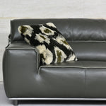Load image into Gallery viewer, 132.28" Modern Minimalist Genuine Leather Sofa Deep Green Upholstered Couch Wide Seat Living Room Sofa with Clean Lines
