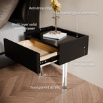 Load image into Gallery viewer, Luxury Smart Nightstand Bedside Table with Scratch-Resistant Leather &amp; LED Lighting
