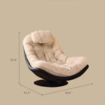 Load image into Gallery viewer, Modern Oversized Swivel Lounge Chair with Plush Cushion Deep Seat Accent Chair

