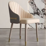 Load image into Gallery viewer, Set of 2 Modern Luxury Dining Chairs with Curved Backrest and Dual-Tone Upholstery
