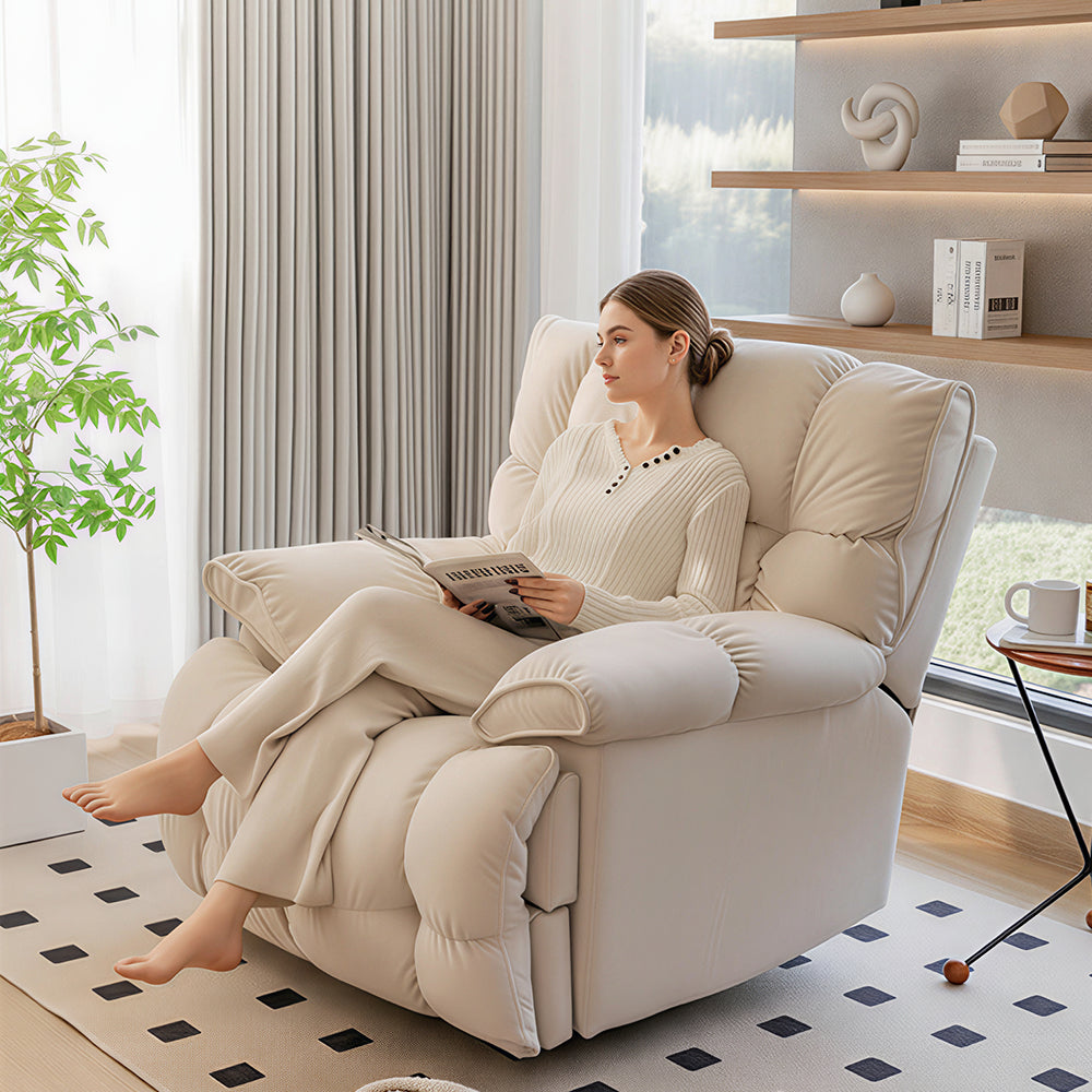 Electric Power Recliner Chair with Massage Heat Rocking Swivel & Vibration