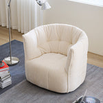 Load image into Gallery viewer, Modern Curved Lounge Chair Soft Upholstered Accent Chair Deep Seat Minimalist Armchair
