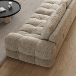 Load image into Gallery viewer, Modern Tufted Chenille Sofa with Deep Adjustable Seating
