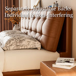 Load image into Gallery viewer, Modern Floating Bed with LED Lighting &amp; Upholstered Headboard
