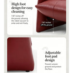 Load image into Gallery viewer, Modern Tufted Faux Leather Lounge Chair Deep Seat Accent Armchair with Sculptural Design
