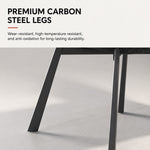 Load image into Gallery viewer, Modern Curved Dining Chair Set of 2 with Upholstered Seat &amp; Carbon Steel Frame
