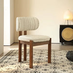 Load image into Gallery viewer, Set of 2 Modern Scandinavian Fabric Dining Chairs with Solid Wood Frame

