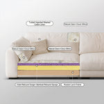Load image into Gallery viewer, Modern Velvet Sofa Deep Seat Asymmetrical Design Removable Cover Couch
