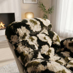 Load image into Gallery viewer, Cozy Faux Fur Rocking Chair with Wooden Base
