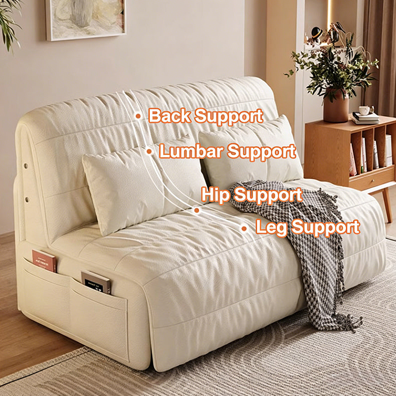 62.99'' Modern Electric Sofa Bed with Remote Control Cat Scratch Resistant Fabric Convertible Sleeper Couch Loveseat