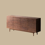 Load image into Gallery viewer, Modern Walnut-Tone Sideboard Minimalist Wooden Storage Cabinet
