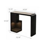 Load image into Gallery viewer, Black and White Finish Marble Surface Home Coffee Bar Table Set

