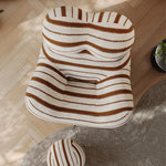 Load image into Gallery viewer, Modern Sculptural Striped Accent Chair Artistic Lounge Chair
