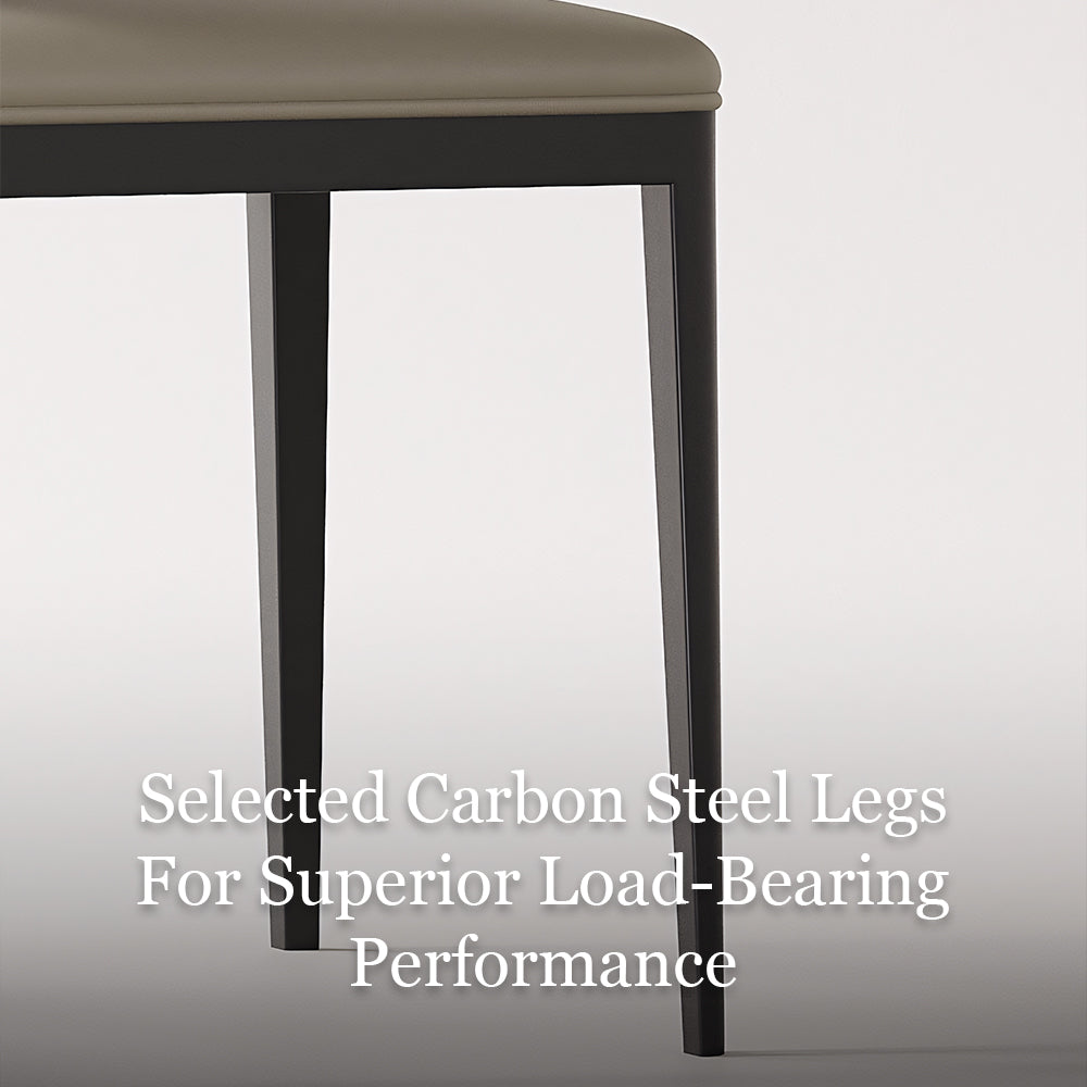 Modern Upholstered Dining Chair with Sculptural Curved Backrest 1 Piece