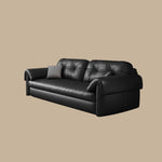 Load image into Gallery viewer, Contemporary Faux Leather Sofa Bed Sleeper Sofa with Hidden Storage &amp; Metal Frame
