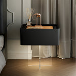 Load image into Gallery viewer, Smart Nightstand with Transparent Acrylic Legs and Motion Sensor LED Light
