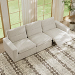 Load image into Gallery viewer, 115.35'' CloudLuxe Power Reclining 3-Seat Sofa Linen Fabric Cloud Comfort
