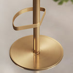 Load image into Gallery viewer, 1 Piece Modern Upholstered Adjustable Bar Stool with Gold Metal Base
