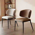 Load image into Gallery viewer, Set of 2 Modern Leather Accent Dining Chairs
