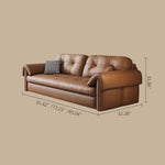 Load image into Gallery viewer, Contemporary Faux Leather Sofa Bed Sleeper Sofa with Hidden Storage &amp; Metal Frame

