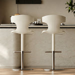 Load image into Gallery viewer, Modern Adjustable Swivel Bar Stool with Curved Backrest 1 Piece
