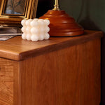 Load image into Gallery viewer, Vintage Solid Wood Bedroom Nightstand With Brass Knobs
