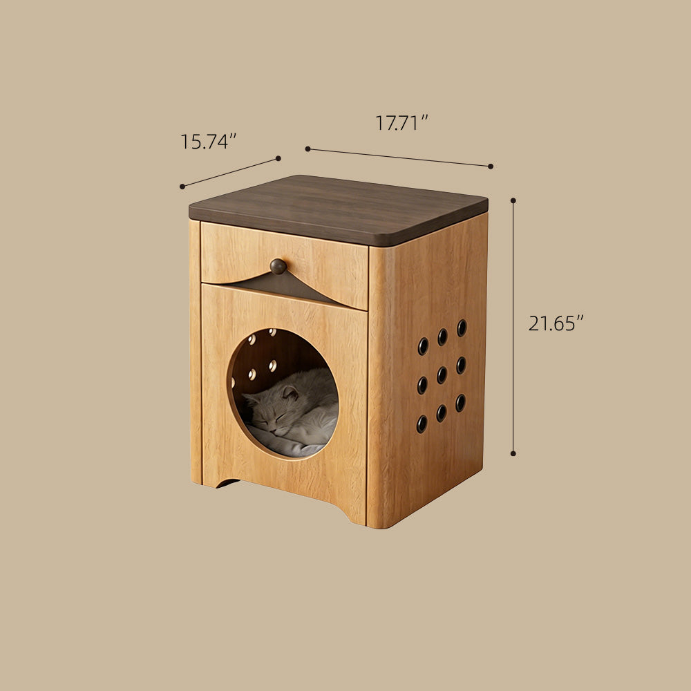 Modern Wooden Pet Friendly Storage Cabinet Coffee Table and TV Stand Set with Multi Functional Design