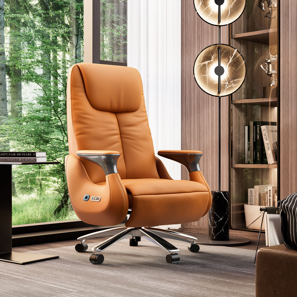 Luxury Ergonomic Massage Chair with Heating Ventilation and Smart Voice Control